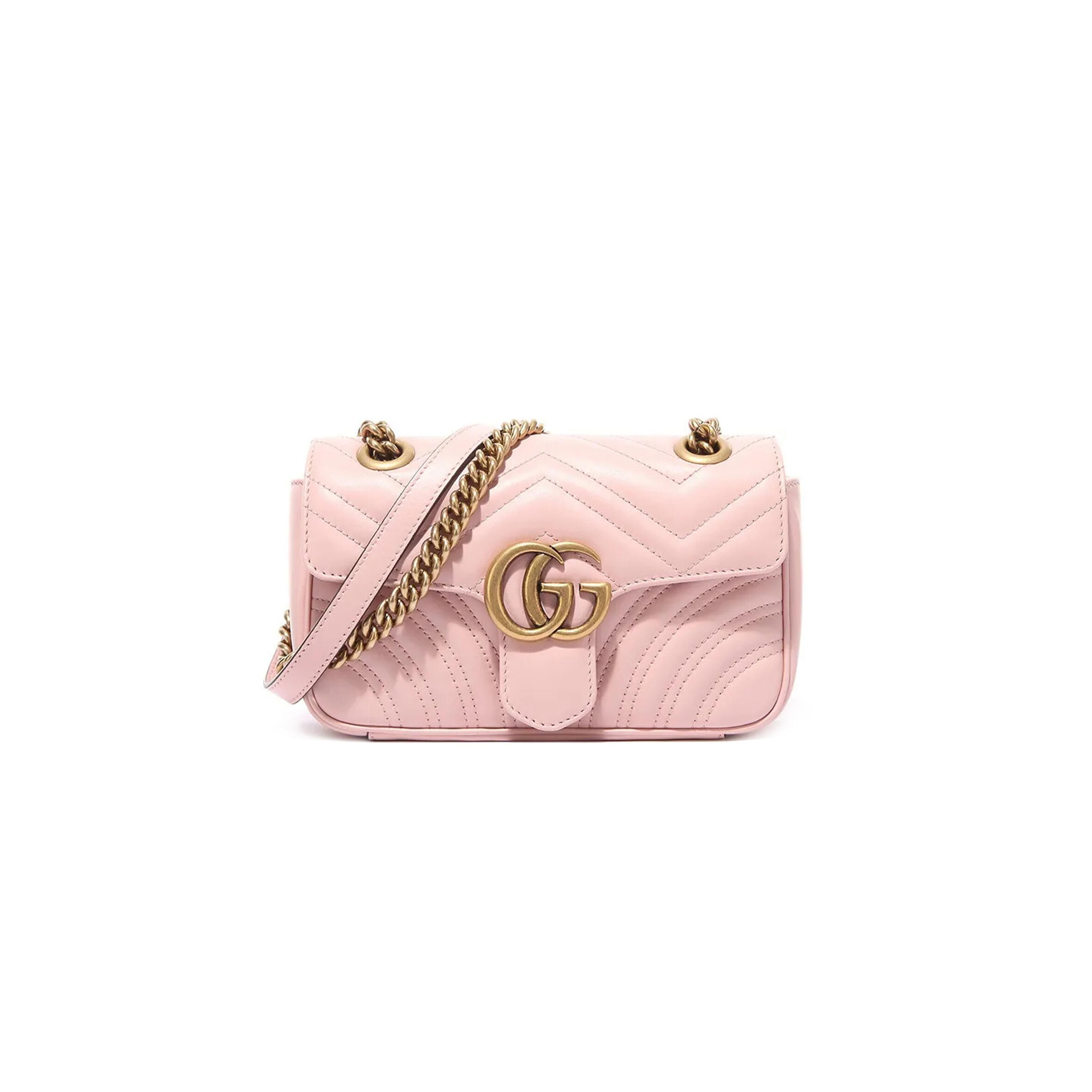 GUCCI GG MARMONT MATELASSÉ SMALL BAG 446744 (23*14*6cm)